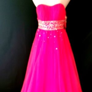 Sean Collection Ballroom Dress Size 2 Fuchsia Pink